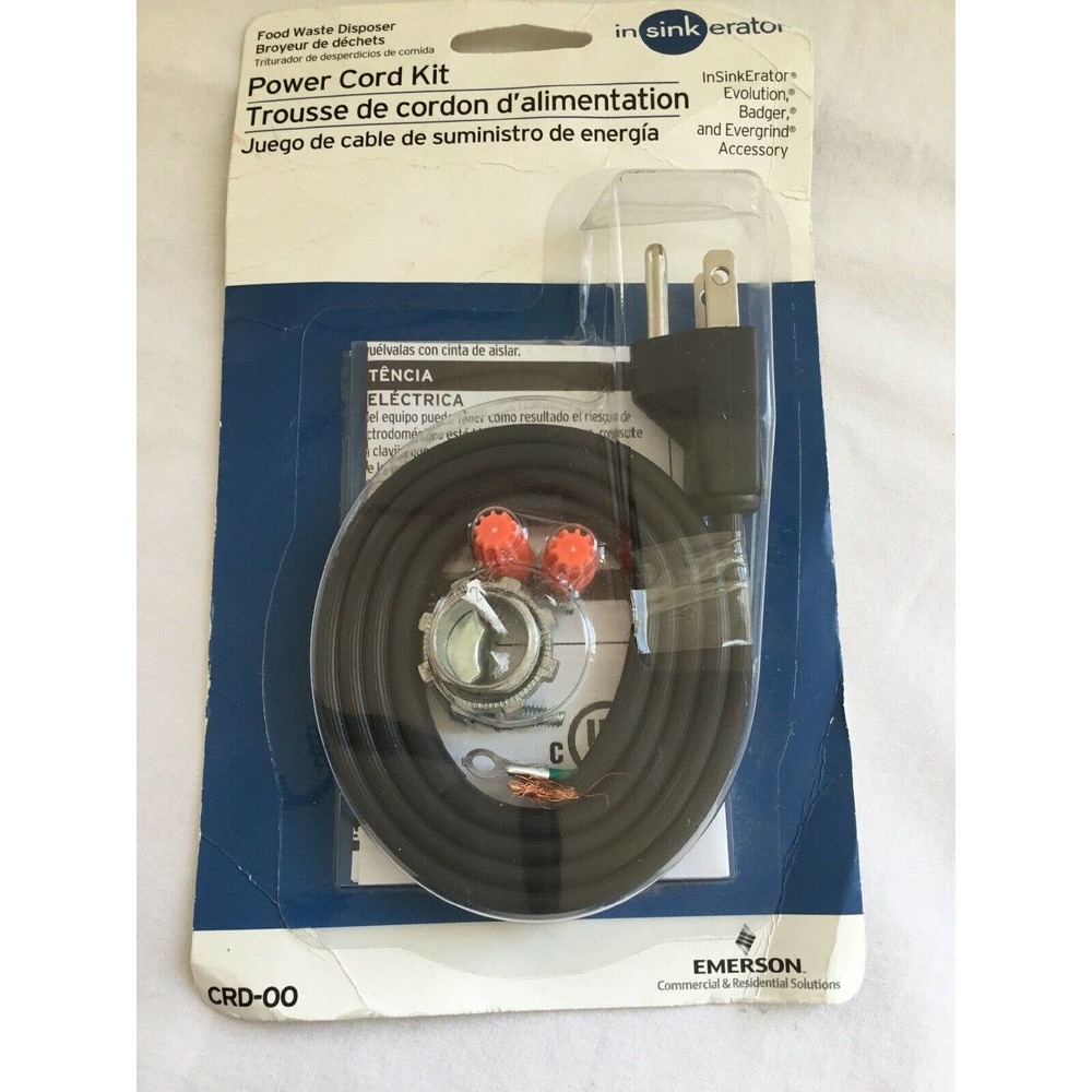Emerson InSinkErator Power Cord Accessory Kit for InSinkErator Garbage Disposals
